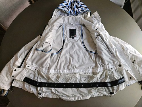 Toni Sailer Ski Jacket White And Blue US Size 4 - Picture 12 of 15