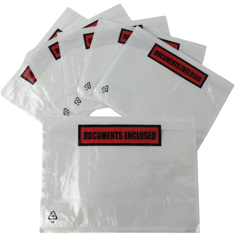 1000 X A6 DOCUMENTS ENCLOSED ENVELOPES WALLETS- PRINTED