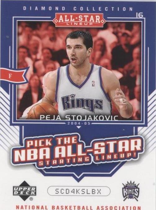 2004-05 Upper Deck All-Star Lineup - Peja Stojakovic #AS32 - 1 of 2