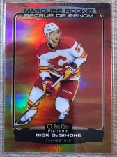 2022-23 OPC PLATINUM NICK DeSIMONE SUNSET SP RC PARALLEL #272 CALGARY FLAMES