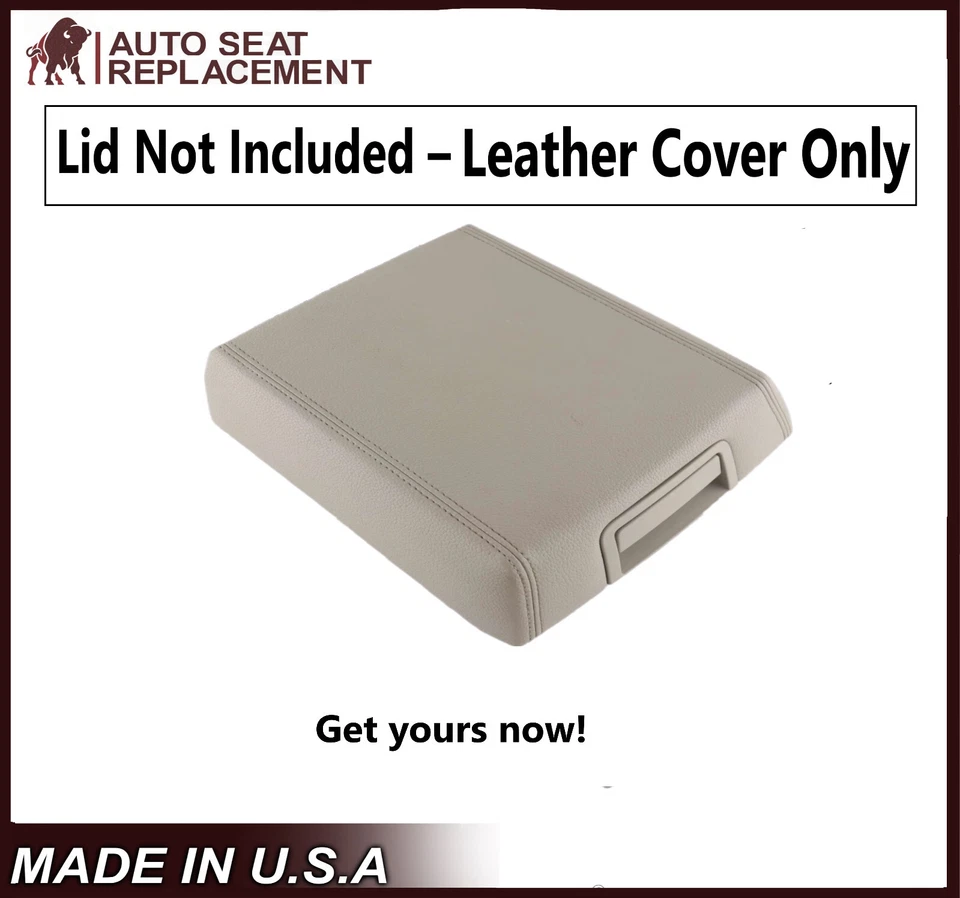 Ford Expedition LT 2010 2011 2012 2013 2014 gris piedra consola tapa cubierta de cuero Foto 2 de 4