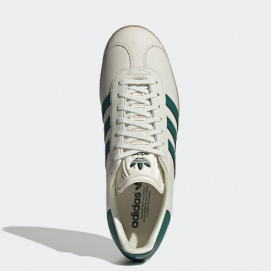 Adidas Gazelle Leather 'Cloud White/Collegiate Green