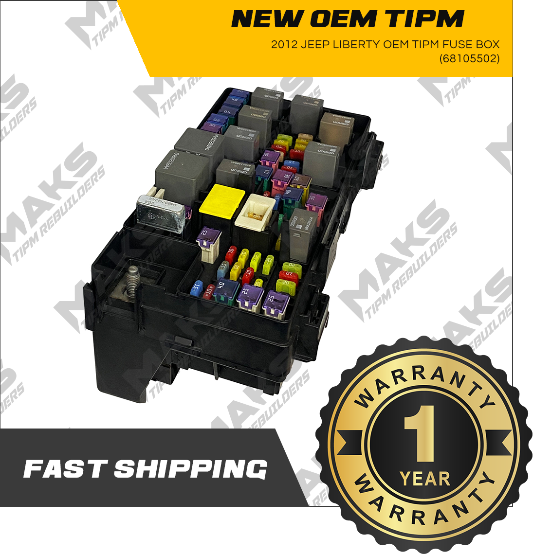 2012 Jeep LIberty New OEM TIPM Fuse Box 68105502 eBay