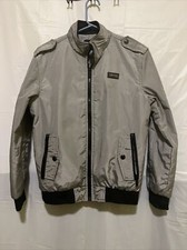 Womens Grey Zip Up Jacket By Vogue Dress Sz Small Tzzj Salt Lake 1850 On Sleeve