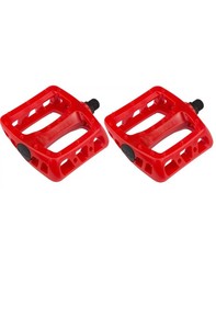 red bmx pedals