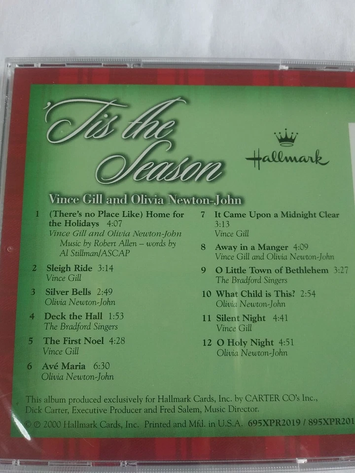 'Tis the Season  Vince Gill & Olivia Newton-John (CD, 2000 Hallmark) NEW F-Ship! - Image 3 of 4