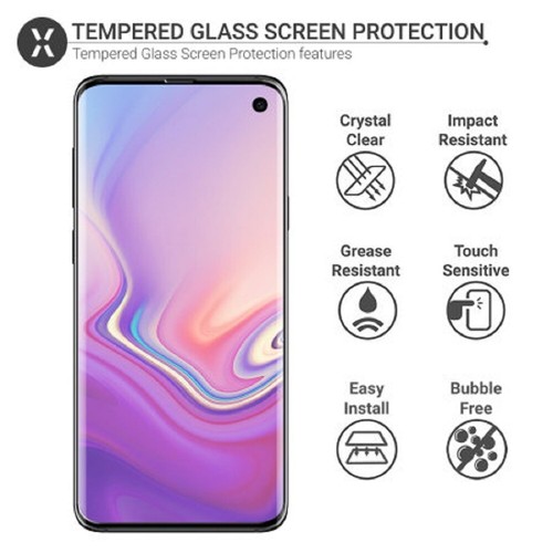 3D Rounded Shatter Proof REAL Tempered Glass Screen Protector for Samsung S10E - Picture 2 of 12