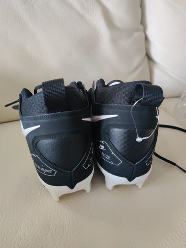 Nike Football Cleats Alpha Menace Pro 3 Mid Black CT6649 001 Men’s Size 9 NEW - Picture 7 of 14