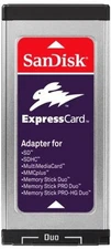 SanDisk ExpressCard Reader/Writer SD SDHC MS Memory Stick Duo MacBook Pro/PC NEW