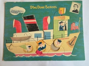 1953 Miss Frances Ding Dong School ~ Whitman Frame Tray Puzzle /  vintage frz