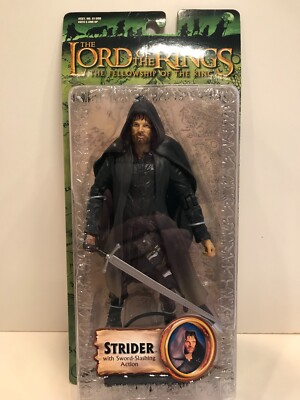 TOY BIZ Lord Of The Rings Aragorn STRIDER 6'' Action Figure Fellowship 2003 NEW