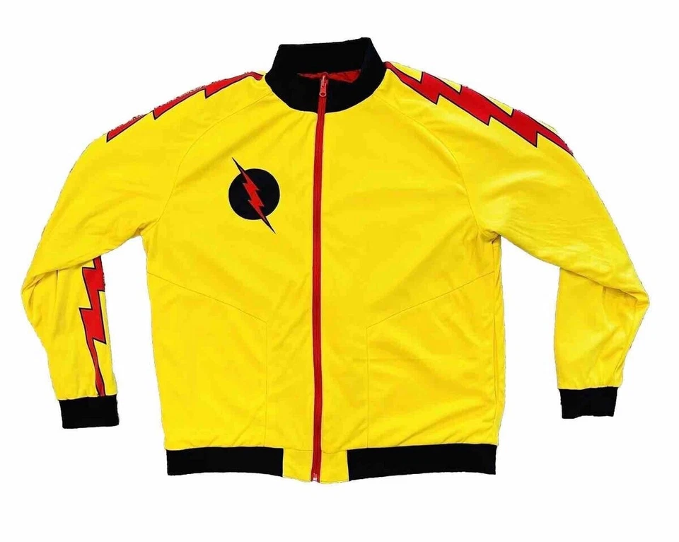 Chaqueta de Pista Reversible DC COMICS The Flash Roja Amarilla Negra Bordada 2XL Foto 2 de 2