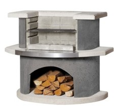 Buschbeck Grillbar Stockholm Weiss / Anthrazit Gartengrill