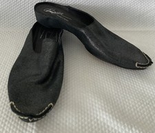 DONALD J PLINER BABOU Leather Mules Sz 6.5 BLACK