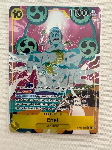 One Piece TCG Card Game Enel EB02-052 ALT