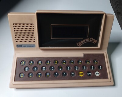 Vintage V-Tech Video Technology Lesson One Keyboard Monitor Tested Working