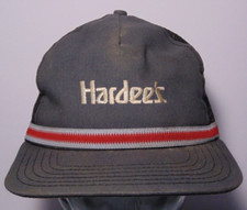 1980s Old Vintage Hardee's Uniform Hat Work Snapback Trucker Hat Cap Made in USA