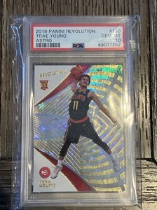 2018 Panini Revolution Trae Young Astro RC PSA 10