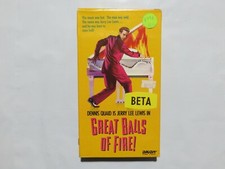 Great Balls Of Fire Music Bio Drama Betamax 1989 Dennis Quaid Beta O4