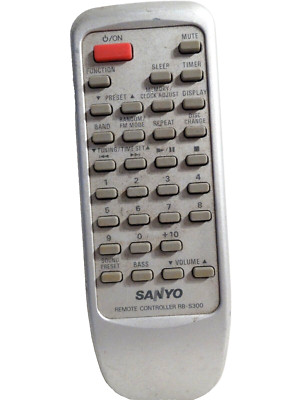 Sanyo RB-S300 Remote Control  AWM-2600 2600u 2700 2700u DCC-300 DCS-300