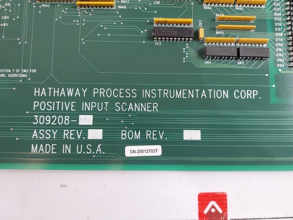 Hathaway Process 309208 Module Positive Input Scanner PC Board Rev B 509208 - Image 3 of 4