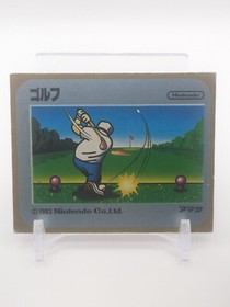 GOLF #12 Family Computer Card Menko Amada Famicom Konami 1985 Vintage Japan A1