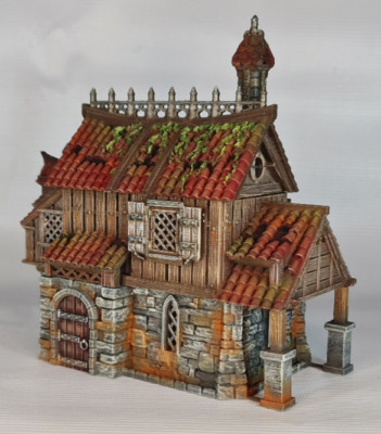 Tabletop Terrain: Dunsworth House, Stadthaus - DnD PnP Gebäude Modellbau