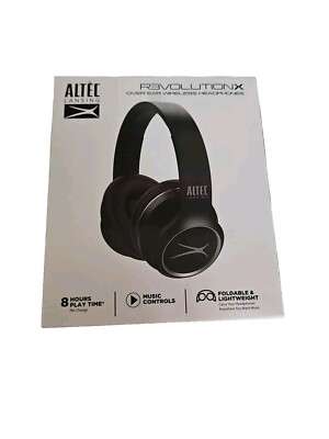 Altec Lansing R3volution X Black Bluetooth Headphones Foldable