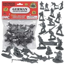 BMC CTS WW2 German Assault Medical Plastic Army Men Classic Toy Soldier Figures