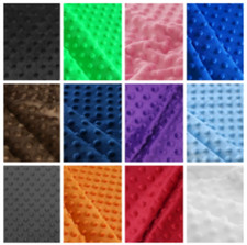 58/60" Minky Dot Fabric By The Yard - Various Colors