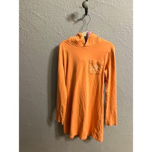 Girls oranges vineyard vines hooded cotton dress size small - Picture 2 of 6