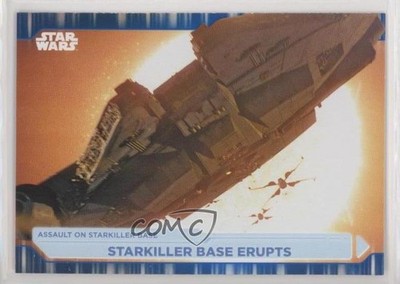 2021 Topps Star Wars Battle Plans Blue Starkiller Base Erupts #100 2k3