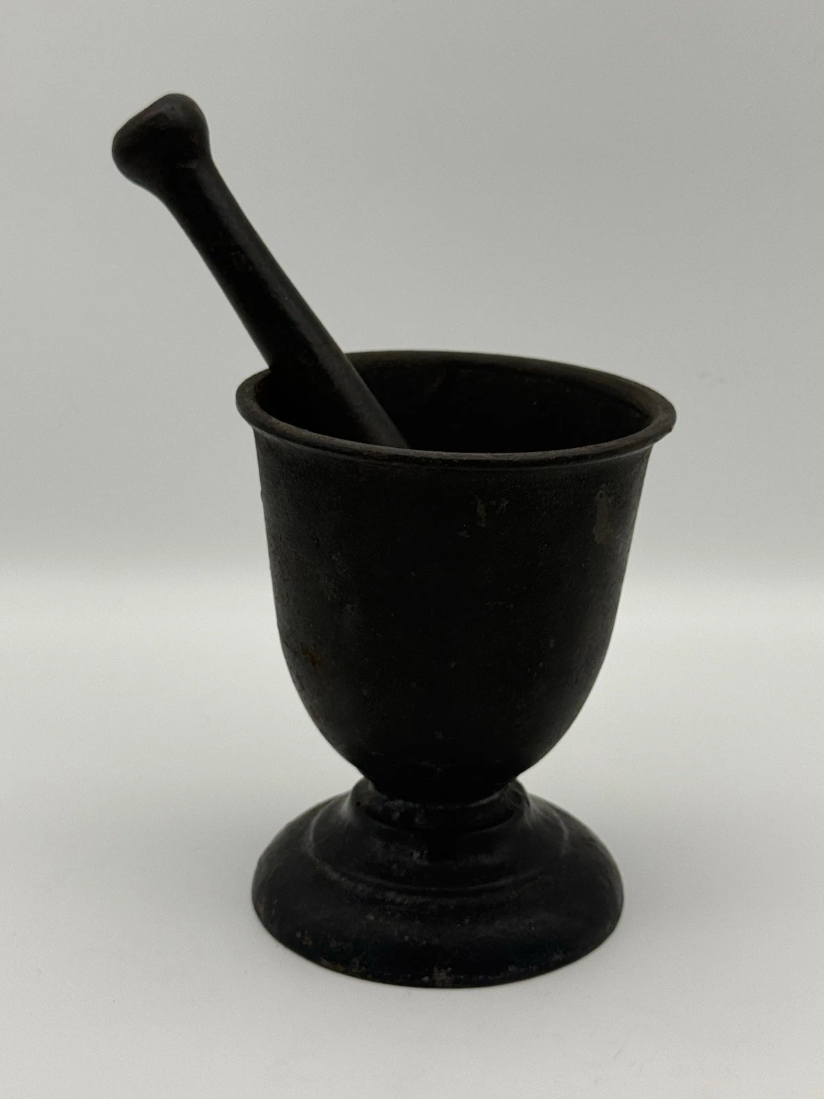 Antique Vintage Cast Iron Mortar and Pestle Natural Patina Heavy 5”
Opens in a new window or tab