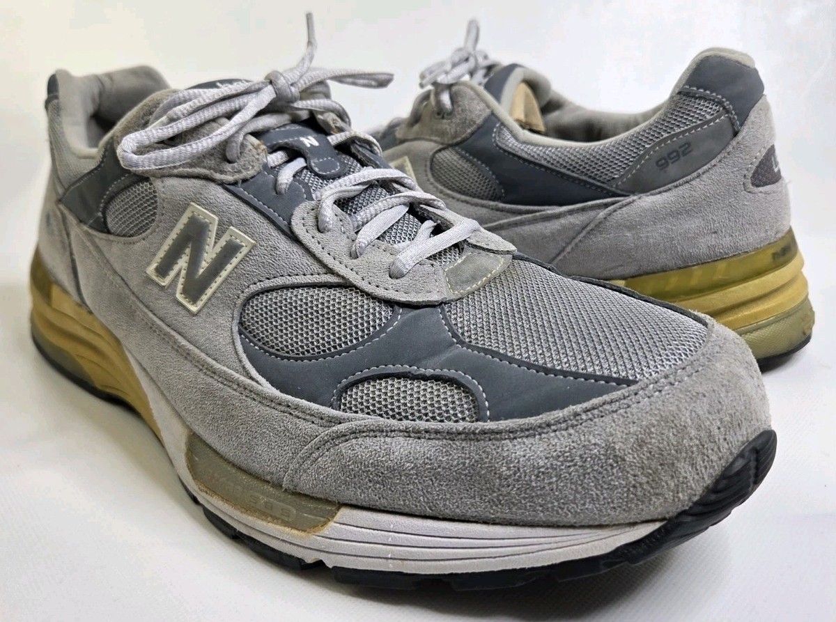 Size 16 D New Balance 992 Gray Sneaker Shoes Made In The USA