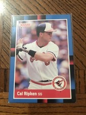 1988 Donruss - Cal Ripken #171 Last Line Begins with VS.