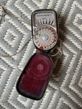 WESTON MASTER V EXPOSURE LIGHT METER WITH INVERCONE & CASES WORKING ORDER