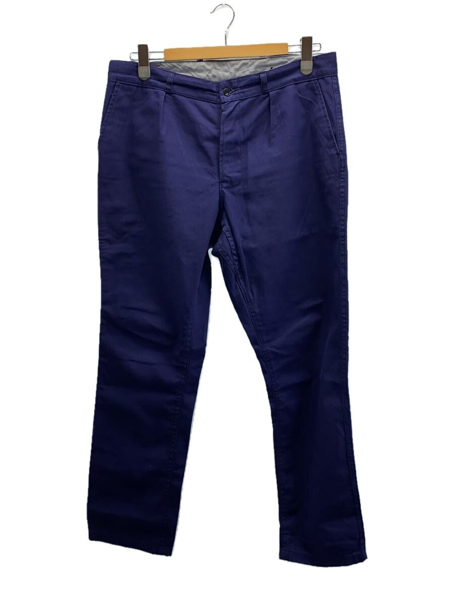 VETRA 70s French Cotton Twill Work Pants Size 46 Navy Blue Plain Workwear