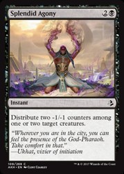 Splendid Agony 109 Common Amonkhet Magic: The Gathering