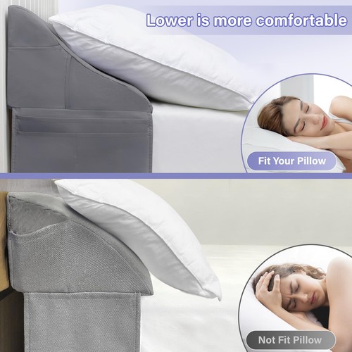 King Size Bed Wedge Pillow for Headboard/Bed Wedge Gap Filler/Mattress Gap Fi... - Picture 5 of 7