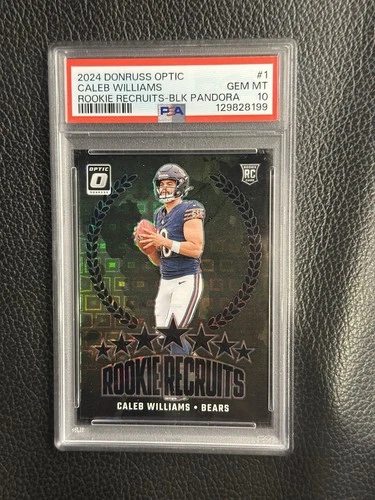 2024 Donruss Optic Caleb Williams Rookie Black Pandora Prizm /25 PSA 10 Bears RC