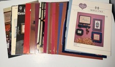 Lot Of 19 MIXED Counted Cross Stitch Patterns Variety Samplers Angels Country
