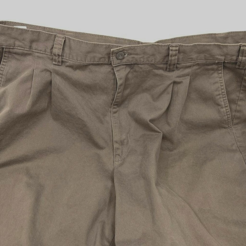Woolworths Chino Shorts Mens 40 Brown Excellent Pleated Pure Cotton ...