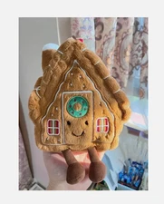 Jelly Cat Fun Christmas Gingerbread House Plush Toy Soothing Doll