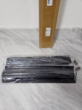 Qwork Heavy Duty Drawer Runners Slides Pair Ball Bearing Metal 18 Inch Black