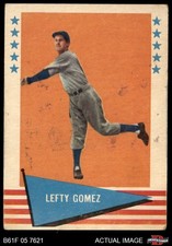 1961 Fleer #34 Lefty Gomez Yankees HOF 1 - POOR