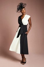 Coast Mono Fit & Flare Dress Womens Occasion Dresses