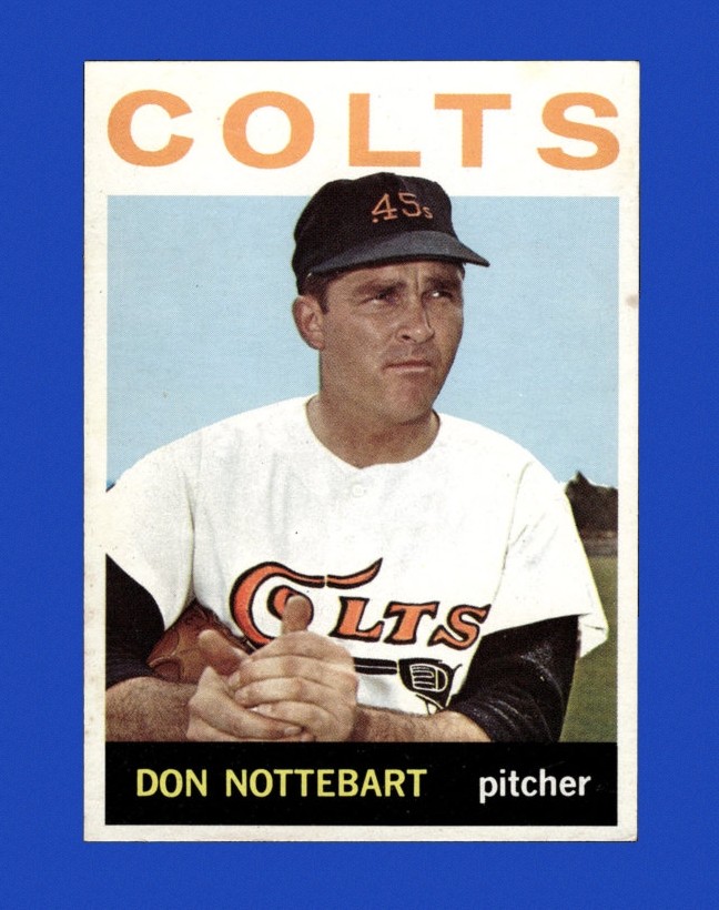 1964 Topps Set-Break #434 Don Nottebart NR-MINT *GMCARDS*