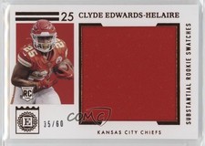 2020 Panini Encased Substantial Rookie Swatches 35/60 Clyde Edwards-Helaire i6j