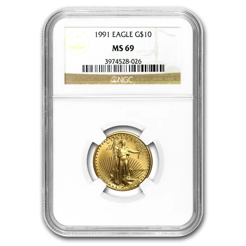 1991 1/4 oz American Gold Eagle MS-69 NGC