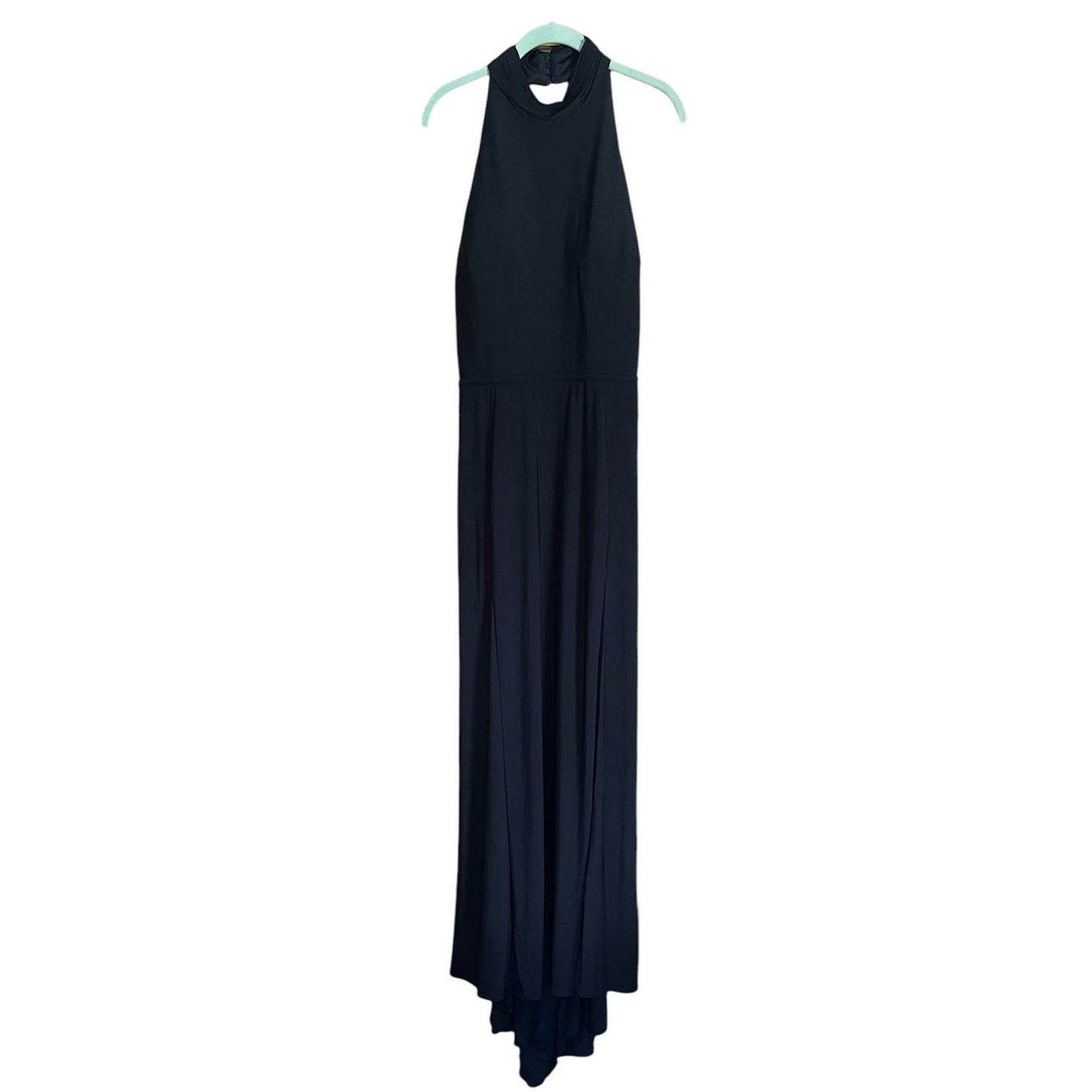 Mac Duggal Size 14 NWT Black Evening Gown with High Slit Style Style 261271 